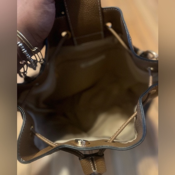 Patchwork Leather Bucket Bag - Picture 6 of 9